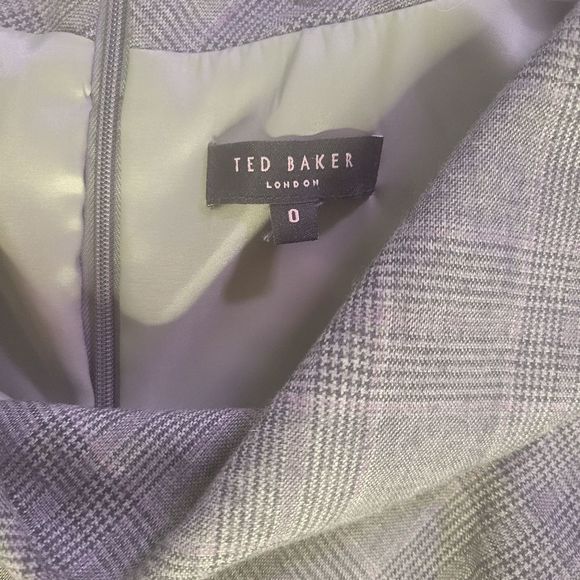 Ted Baker London Gray Checked Dress - Picture 4 of 10